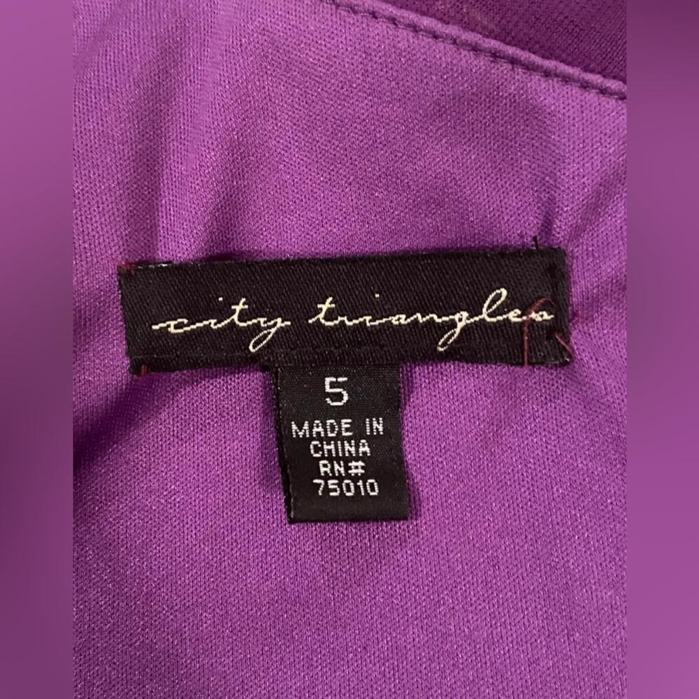City Triangles Purple One Shoulder Sequin Dress - Picture 5 of 5